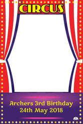 Circus Theme Selfie Frame - 115cm x 80cm